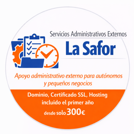 Logo Logo de "La Safor" que ofrece servicios administrativos externos para autónomos y negocios.