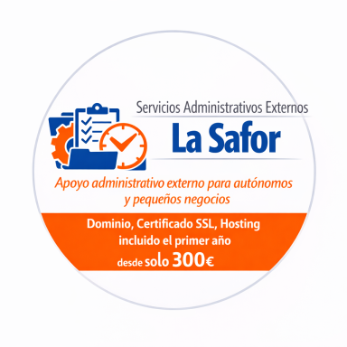 Logo Servicios Administrativos Externos La Safor Logotipo de La Safor, ofreciendo servicios administrativos para autónomos y negocios pequeños.